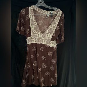 Brown RiccRae blouse from Anthropologie